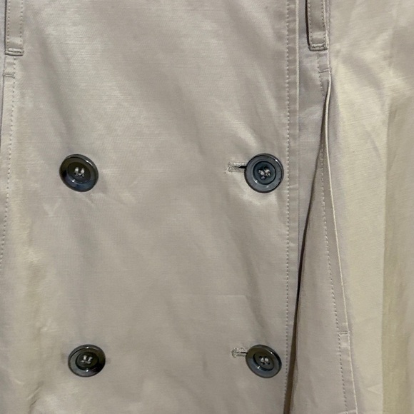 Aeropostale pretty little liars Beige Trench Coat Black Studded Sleeves, XS - Picture 5 of 10